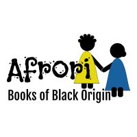 the logo for afro books of black origin, which features two children holding each other's hands