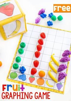 fruit graph game with free printables for kids