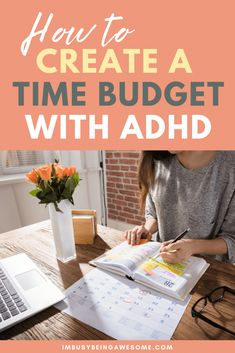 Create a time budget in for improved time management skills and better work life balance. Increase productivity today, especially for those with ADHD. Schedule For Adults, Daily Routine Schedule For Adults, Work Time Management, Time Management Printable, Time Budget, Routine Schedule, Daily Schedules, Routine Daily, Routine Tips