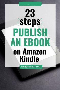 an ebook cover with the title 23 steps to polish an book on amazon kindle