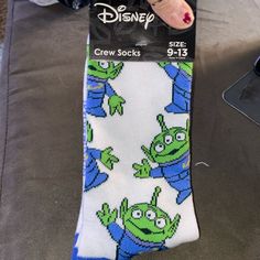 Brand New With Tags Bundle For Offer Alien Socks, Toy Story Alien, Disney Toys, Casual Socks, Toy Story, Crew Socks, Blue Green, Color Blue, Bundles