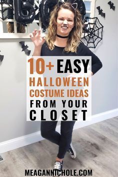 Costume Ideas From Your Closet, Quick Diy Halloween Costumes, Diy Adult Halloween Costumes, Easy Halloween Costume Ideas, Costumes Faciles, Top 10 Halloween Costumes, Costumes For Work, Fashion Costume Halloween