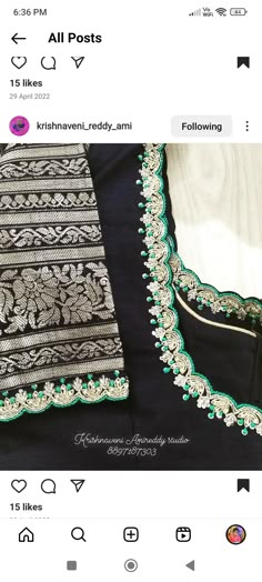 Resham Work Embroidery Blouses, Latest Maggam Works, Embroidery On Blouses, Simple Blouse Work Designs, Simple Maggam Work Designs, Simple Blouse Work, Magam Work Blouses, Silk Blouse Pattern, Simple Maggam Work