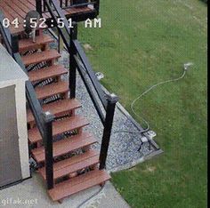 an aerial view of a house with stairs