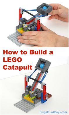 the instructions for how to build a lego catapult