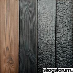 the different colors of wood are shown in this image, including black, brown, and white