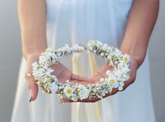 "This intricately arranged preserved babies breath wildflower daisy crown with roses in white, Off White Ivory flowers. The flowers has a realistic look with lots of details. Created with love & care of Rose Flowers. It's the perfect wedding-day hair accessory or for an elegant celebration. Elegant and unique headpiece handcrafted with love. This flower crown is created by hand and made to fit an adult (22\") I can also create child and baby crowns too. Flower Crowns are all made of a wire cover Baby Crowns, Flower Crown Flower Girl, Baby Breath Flower Crown, Daisy Crown, Flower Girl Halo, White Flower Crown, Baby Crown, Wire Cover, Babies Breath