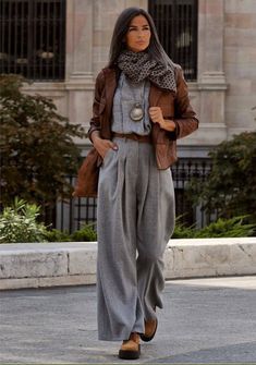 Gray Outfit, Look Boho Chic, Mode Inspo, 가을 패션, Mode Vintage, Mode Inspiration, Look Fashion, Classy Outfits