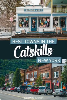 cool towns in the Catskills to visit in the Catskill Mountains New York including some of the best towns in New York to visit on an Upstate New York road trip New York Thanksgiving, Woodstock New York, York Things To Do, Woodstock Ny, New York Vacation, East Coast Travel