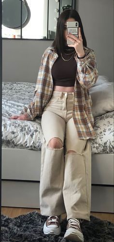 Chique Outfit, Trendy Outfits For Teens, Easy Trendy Outfits, Baggy Pants, Simple Trendy Outfits