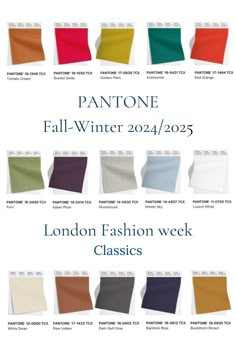 Самые модные цвета осени и зимы 2024-2025 по версии Pantone. Цвет года и модная палитра цветов Пантон Осень-Зима 2024/25 — Pantone Fashion Color Trend Report Fall Winter 2024/2025 2024 Colors, Fall Color Trend, Fall Fashion Colors, Pantone Fall, Color Pantone, Fall Palette, Fall Winter Trends, Pantone Colors, Color Trends Fashion