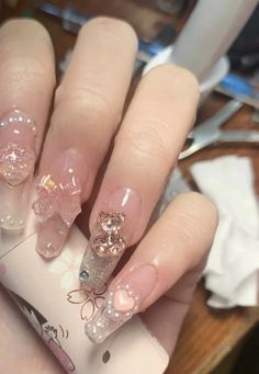 Milky Nails, Cute Gel Nails, Soft Nails, Kawaii Nails, Nail Inspiration, Pretty Acrylic Nails