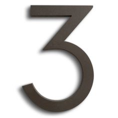 the number five is made out of metal