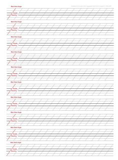 the printable handwriting practice sheet for children to learn how to write and use it