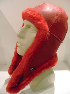 Made out of Sheepskin, this hat will protect you from rain, snow and wind during the coldest winters. It's available in M, L, XL Please let us know size preferred after purchase. Thank you. FREE SHIPPING TO USA! Red Winter Hat For Outdoor, Winter Windproof Leather Hat, Winter Leather Windproof Hat, Winter Leather Hats For Outdoor, Leather Winter Hat For Outdoor, Winter Outdoor Leather Hats, Winter Leather Outdoor Hat, Winter Aviator Hat With Plush Lining, Winter Leather Hat