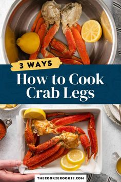 how to cook crab legs in the pressure cooker with lemons and garlic on the side