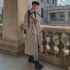 koreanfashion koreanstyle koreanclothes fashion koreanboy menfashion streetfashion koreanoutfit fashion streetfashion style outfit menfashion men's clothing Drop Shoulder Coat, Trendy Coat, Loose Coat, Loose Coats, Mens Windbreaker, Pull Sweat, Men's Wear, Double Breasted Coat, Korean Men