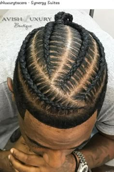 15 Best Braids for Men Hairstyles Trending in 2024 Men Braid Design Ideas, Men Cornrows Design 4 Braids, Mens 4 Braids Hairstyles, 4 Braids Hairstyle Men, Cornrow Braid Designs For Men, Man Bun Hairstyles Braids, 4 Braids Men