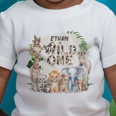 Discover the cutest selection of baby boy clothing for your little one! From cozy onesies to stylish outfits, we've got you covered. Find the perfect pieces to dress your little man in style. #babyboy #babyfashion #cutebabyclothes #boysclothing #stylishkids #momlife #babyootd #kidswear #trendytots #parentingjourney Cute Safari Animals, Baby Boy Clothing, Cute Onesies, Baby Ootd, Boy Clothing, Newborn Outfit, Wild One, Baby T Shirt