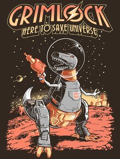 a t - shirt with an image of a dinosaur riding on top of the moon