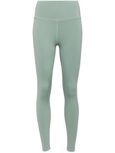 mint green signature FreeSoft™️ fabric stretch-design seam detailing high-waisted ankle-length pull-on style Sage Green Leggings, Green Leggings, Performance Leggings, Lululemon Leggings, City Dress, Summer Beach Wear, Ski Wear, Size Clothing, Lady Dior