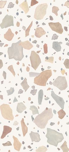 a white background with lots of different colored rocks