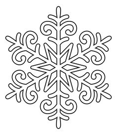 a black and white snowflake with swirls on it