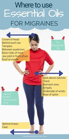 Where To Apply Essential Oils, Essential Oils For Migraines, Ms Project, Essential Oils For Headaches, Doctor Advice, Health And Fitness Magazine, Migraine Relief, Headache Relief