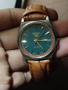 Watch Green, Seiko 5 Automatic, Seiko 5, Men Stylish Dress, Watch Fashion, Watch Vintage