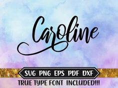 some type of font that can be used to spell out the word caprilne