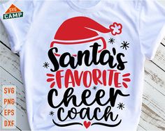 santa's favorite cheer coach svg file