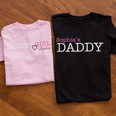 2014 Pink Cotton T-shirt With Custom Text, Father's Day Pink Short Sleeve T-shirt, Father Daughter T Shirts, Daughters Shirt, Father Daughter Dance, Father's Day Gifts, Fathers Day Shirts, Personalized Clothes