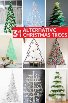 twelve alternative christmas trees to decorate for the holiday season