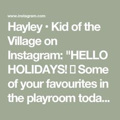 hayley kid of the village on instagram hello holidays