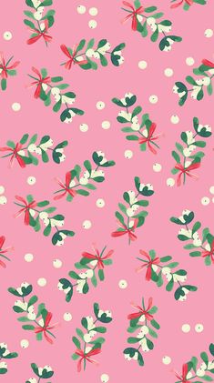 The "Fa La La" collection features Santa and his merry sleigh, mistletoe and ginghams in a festive palette of emerald green and candy pink, celebrating the true spirit of the season. Whether it’s quilt making or dressmaking, this cheerfully nostalgic collection encourages playful pattern mixing and lets your creativity shine. Sold by the Half Yard: 1/2 Yard = Width of Fabric (43"/44") x 18" Yardage is hand-cut in one single continuous piece. Enter quantity of "1" for 1/2 yd (44" x 18"), "2" for Christmas Lockscreen, Christmas Wallpapers, Holiday Nail, Christmas Inspo, Wall Papers, Pink Wall, Fabric Yardage, Candy Pink