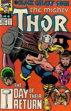 the cover to thor comic book