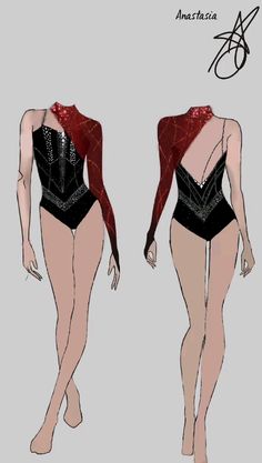 Fancy Dance Outfits, Black Dance Dresses, Red Dance Costumes, Majorette Dance Uniforms, Salsa Costume, Red Leotard, Dance Uniforms, Leotard Costume, Figure Skating Outfits