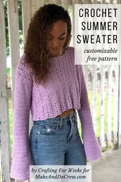 the crochet summer sweater is an easy to knit pattern for any woman in your life