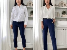 Sweater Tucking Tips & Tricks: How to Belt over a Dress Burrito Roll, Workwear Ideas, Wings Jewelry, Mango Coats, Everlane Jeans, Extra Petite, Hacks Clothes, Casual Workwear, Smart Business