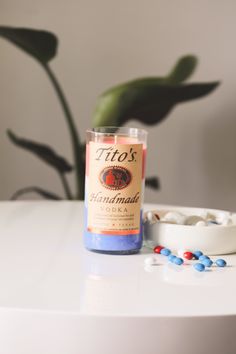 Titos Bottle Candles are made from a up-cycled liquor bottle. All bottles are recycled from original bottles and up-cycled into a beautiful hand poured soy candles Each part of this vodka bottle candle has been made in the USA from the premium soy wax to the perfume-scents, each detail has been carefully selected to create a candle you will want to take everywhere you go. – Hand poured– Made with all natural soy– Cruelty-Free– PETA-approved– Paraben-Free Burn for approximately 120 hours. 1L bott Liquor Bottle Candles, Patriotic Candles, Beer Candle, Natural Candle Scents, Bottle Candle, Wine Bottle Candles, Handmade Soy Candle, Bottle Candles, Recycled Bottle