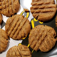 several cookies sitting on top of a table