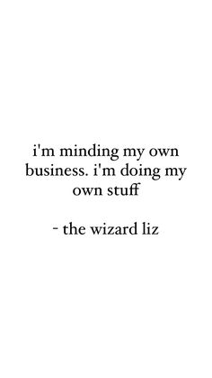 the wizard liz quote on white background