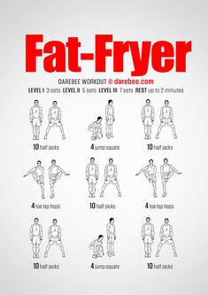 Fat-Fryer Workout Jump Workout, Fat Burner Workout, Lower Body Muscles, Calorie Burn, Extra Credit