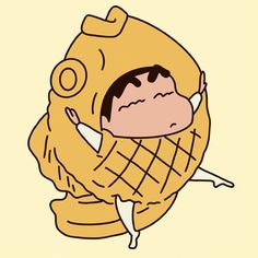 an image of a cartoon character wrapped up in a blanket and holding his head with both hands