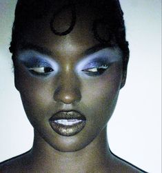 Ethereal Makeup, Unique Makeup, Temporary Art, Black Femininity, Face Card, Creative Makeup Looks, Blue Eyeshadow, Makeup Obsession, The Holy Spirit