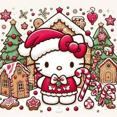 Christmas Wallpaper Cute Cartoon, Hello Kitty Christmas Wallpaper Ipad, Hello Kitty Christmas Wallpaper Iphone, Hello Kitty Xmas, Hello Kitty Navidad, Kuromi Christmas, Christmas Hello Kitty, 헬로키티 배경화면, Hello Kitty Imagenes