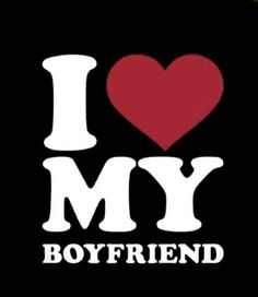 i love my boyfriend and he is the only one that has his heart on it