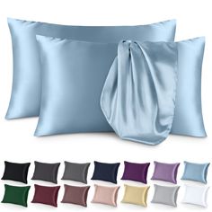 Pamper yourself while you sleep with luxuriously soft satin pillowcases which are gentle on skin and hair, as well as soothing and cool to the touch. Satin minimizes skin creases and absorbs less moisture than cotton, allowing skin to stay hydrated. Machine wash separately with warm water on a gentle cycle, tumble dry low. Low heat iron if needed. Do not bleach or dry clean. Made with 100% poly satin Envelope closure conceals pillows and prevents shifting Smooth fibers minimize friction to tame King King, Sculptural Jewelry, Dress Shirt And Tie, Satin Pillowcase, Skin Irritation, Fall Jewelry, Quality Bedding, Boots Fall, Stay Hydrated