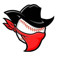 a baseball with a black hat and red scarf