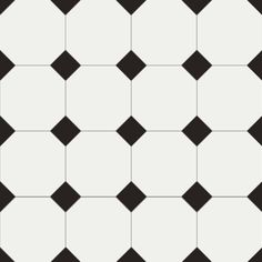 a black and white checkered tile pattern